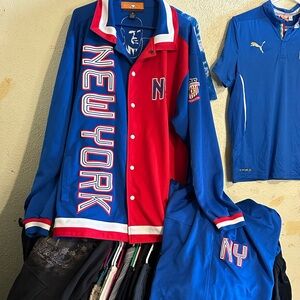 VEEZO WEAR NEW YORK KNICKS SWEAT SUIT VINTAGE SIZE XL